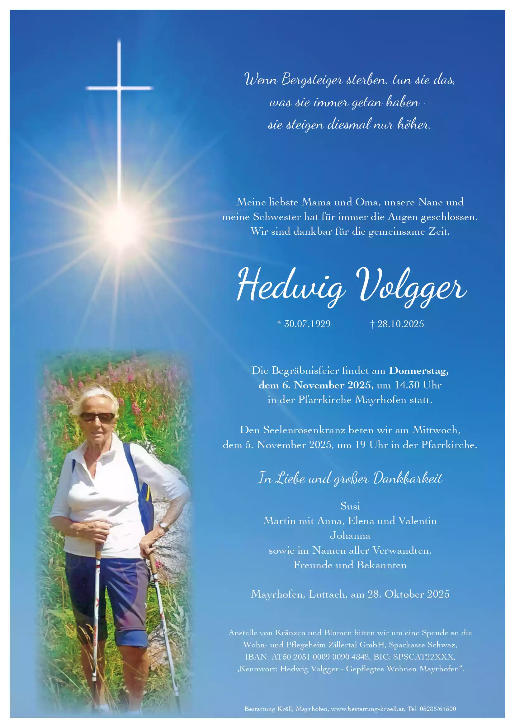 Parte von Hedwig Volgger